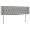 VidaXL Tête de Lit à LED Meuble de Chambre à Coucher Accessoire de Lit Double Tête de Cadre de Lit Intérieur Gris Clair 3123578