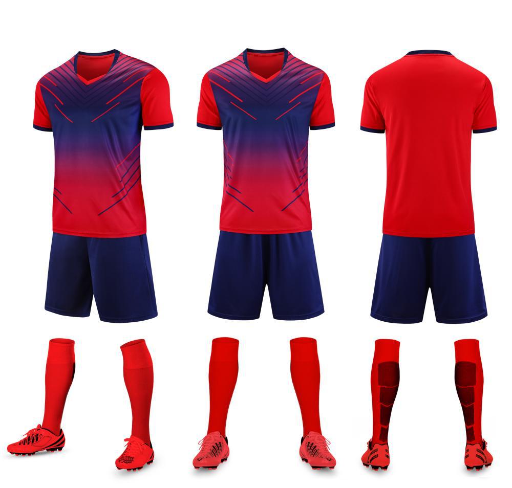 Summer New Short Sleeve Adult Children'S Team Competition Team Uniform Football Training Uniform Men'S And Women'S Set 6202