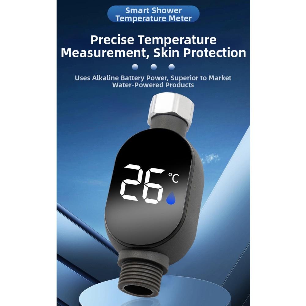 Shower Temp Gauge Water Temp Meter Shower Thermometer Real-time Readings