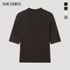 She Smiss Rib Mock Neck Half Knit Sskpop12060