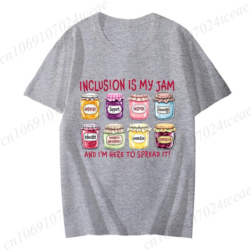 Inclusion Is My Jam Shirt, Neurodiversity Tee, SPED Teacher Gift, Autism Awareness T-shirts, Inclusion Advocate Shirt,unisex Top