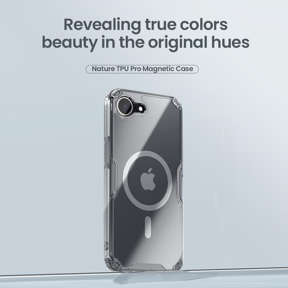 NILLKIN For Nillkin for iPhone 16e Phone Case Nature TPU Pro Magnetic Back Cover Slim Silicone Case