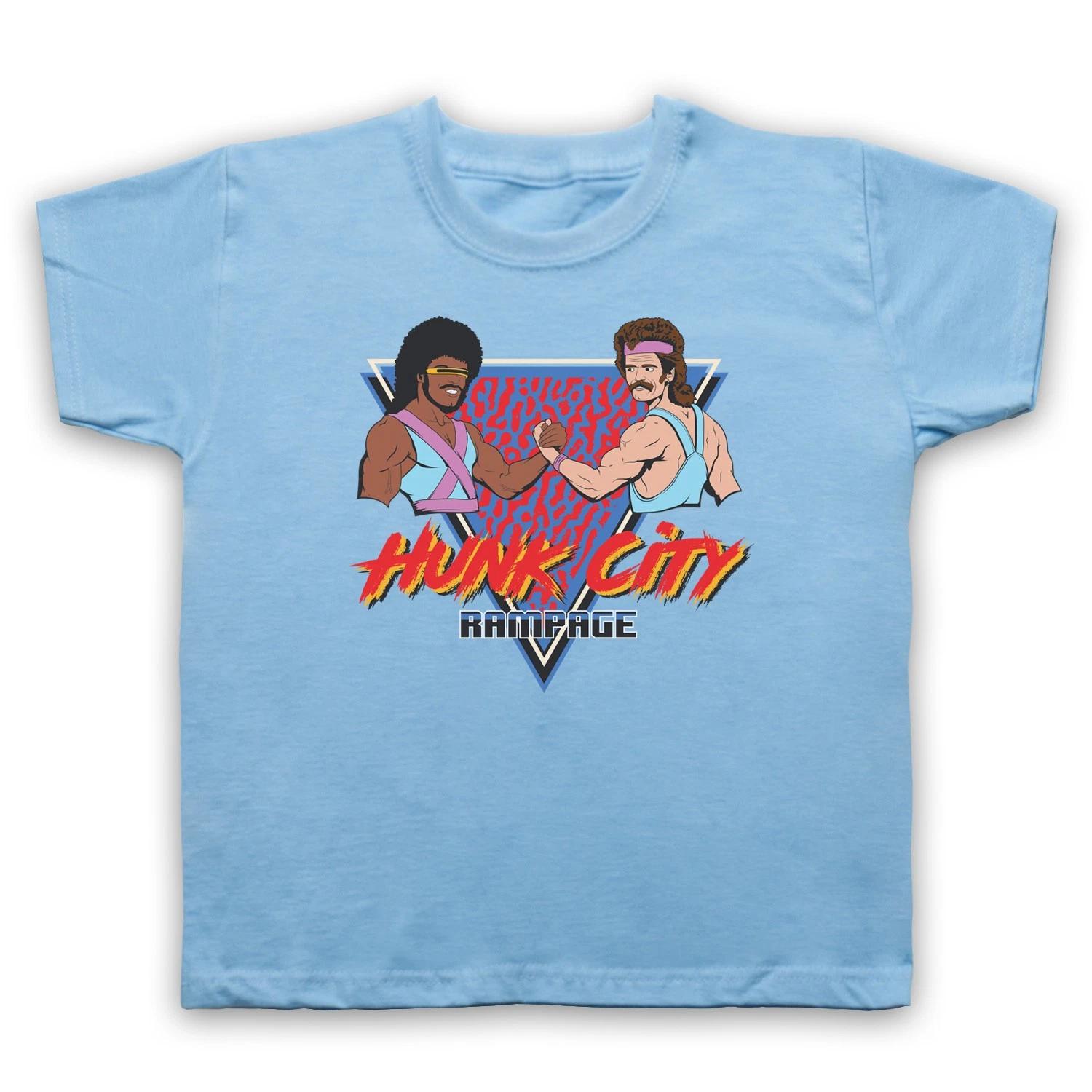 

Hunk City Rampage Arcade Mining Movie Craft Childrens Kids T-Shirt All Size Cols 160