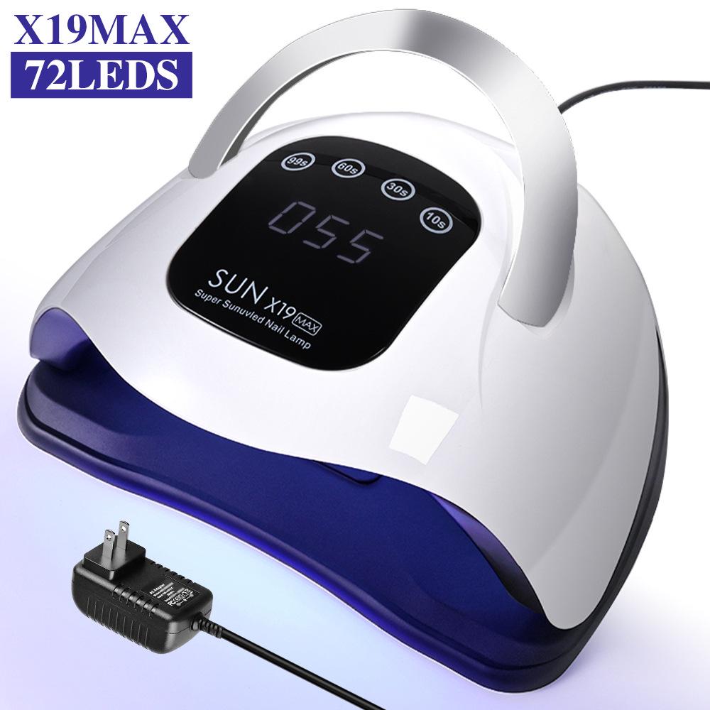 

X19 Мощная УФ светодиодная лампа для ногтей: Быстросохнущий гель-лак лампа для полимеризации