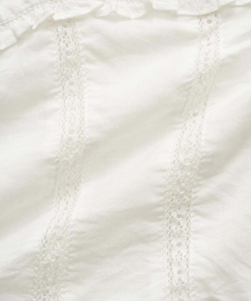 Deobanes Rosalié Lace Smocked Blouse_White