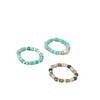Retro Amazonite Tourmaline Bead Elastic Ring