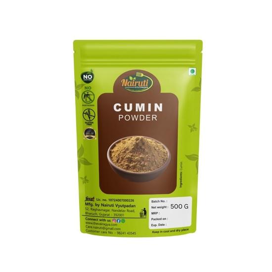 NAIRUTI VYUTPADAN | Cumin Powder 500g | Pure Natural Jeera Powder | Aromatic Ground Cumin for Curries| No Added Preservatives or Colors