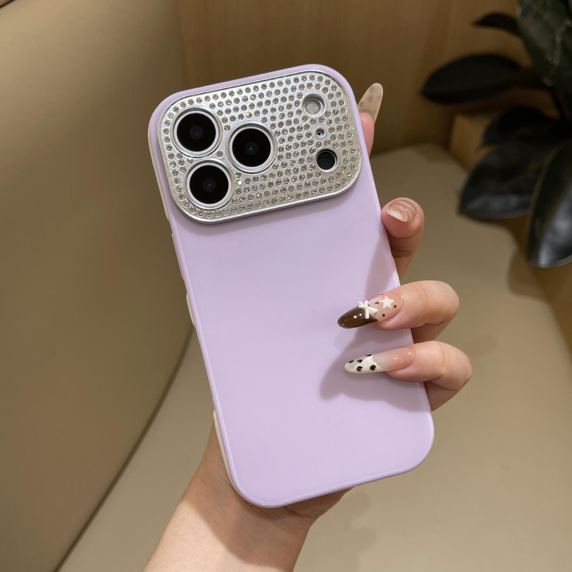 

Luxury Diamond Lens Case for iPhone 17 Pro Max: Instantly Transforms iPhone 16 into 14/15. 14 Pro світло-фіолетового кольору