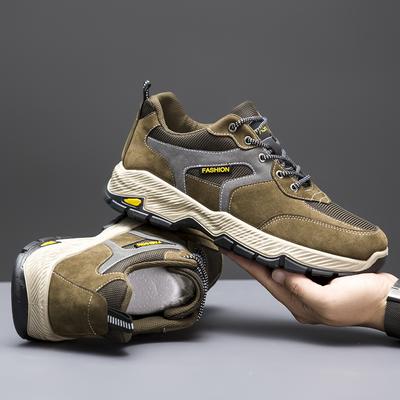 Outdoor Mountaineering Men's Casual Shoes Labor Protection Shoes Men's Autumn and Winter Non-Slip Wear-Resistant Construction Site Sports Men's Shoes