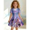 Swinging Dress for Young Children and Girls, Summer Short Sleeved Floral/animal Printed Casual Suitable for Birthday Parties