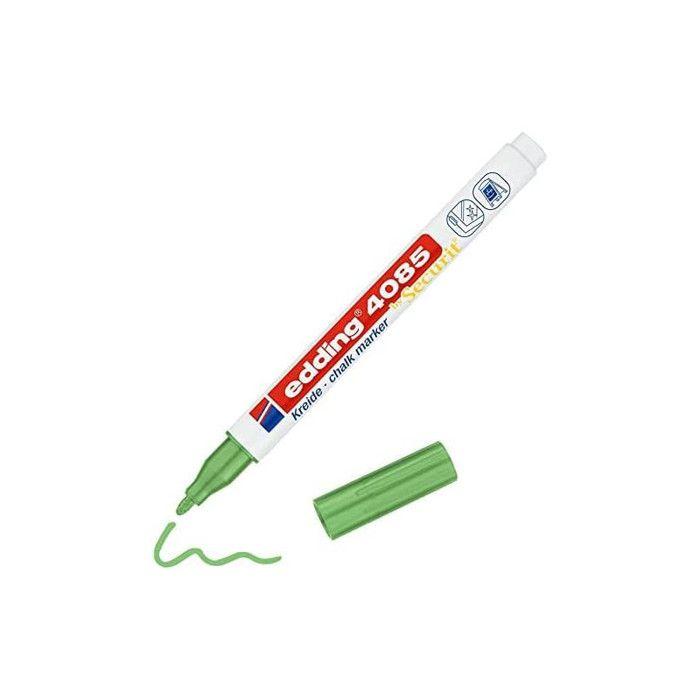 Marqueur Craie - Edding - 4085 - Vert Métallisé - Pointe Ronde - Effaçable