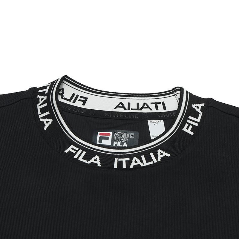 New FILA WHITE T Shirts Women's Jet Black F11W533202FBK