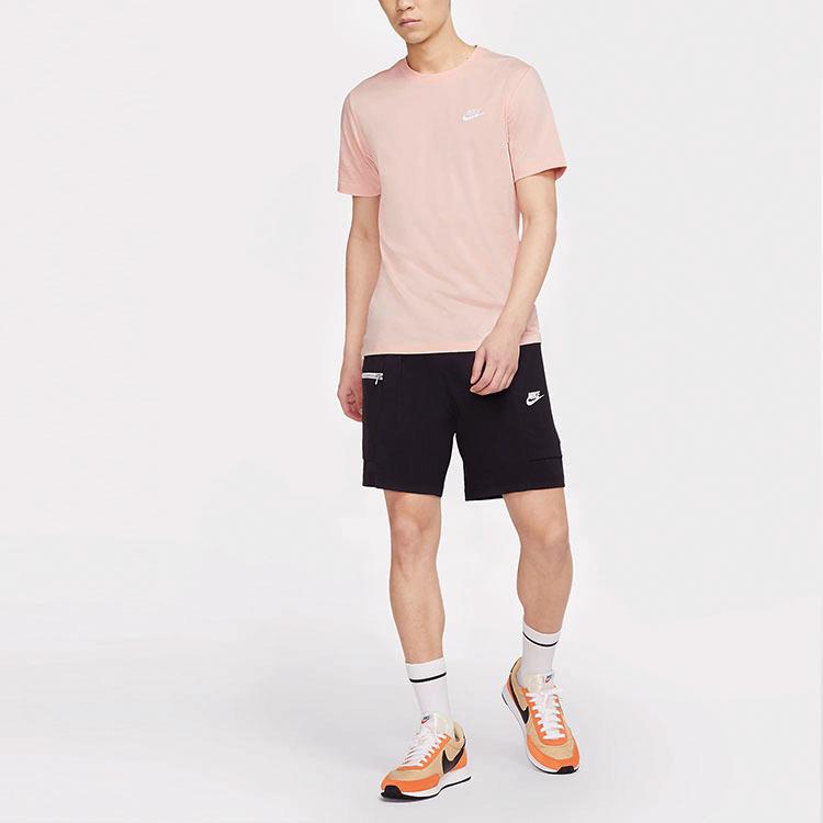 Nike Sportswear Club Embroidered Logo Crew-Neck Short Sleeve T-Shirt Men Tops Arctic-Orange AR4999-800