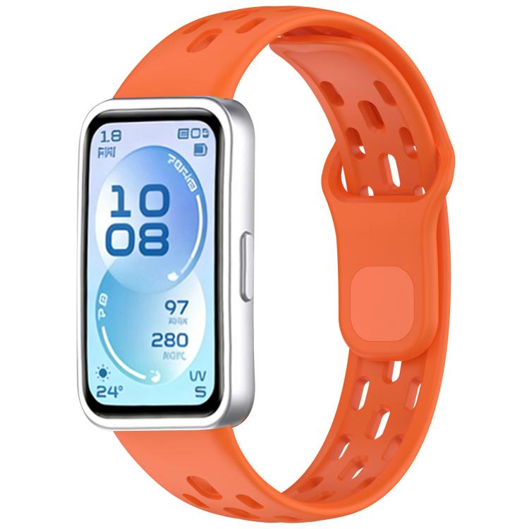 Honeycomb‑Breathable Silicone Watch Band For Huawei Band11 /11 Pro /11 Pro NFC