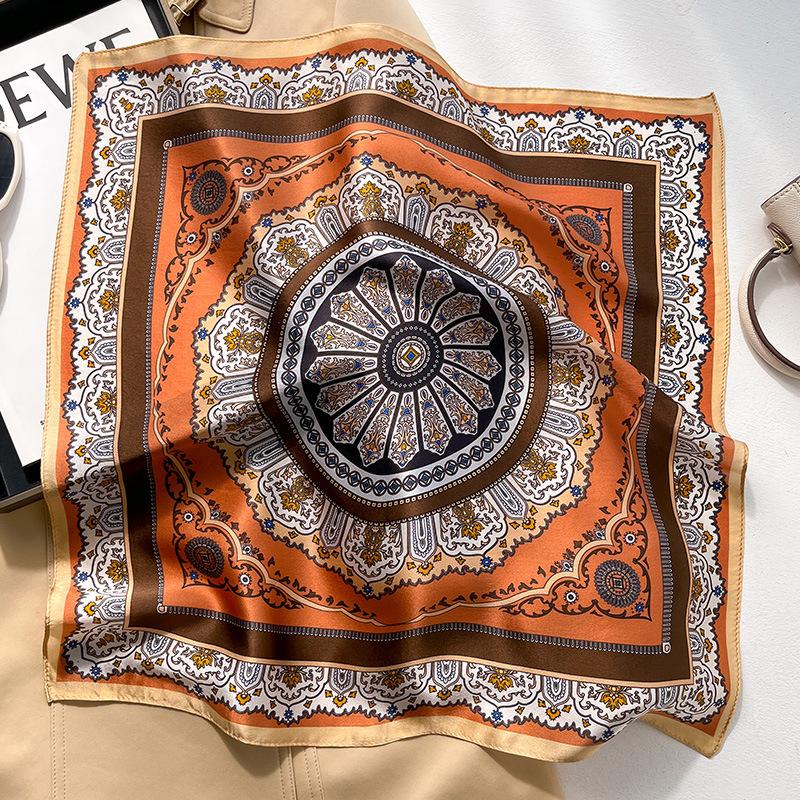 Luxury Brand 100% Real Silk Scarf Women Square Neck Tie Shawls Wraps for Ladies Foulard Scarves Pashmina Female Hijab Bandana