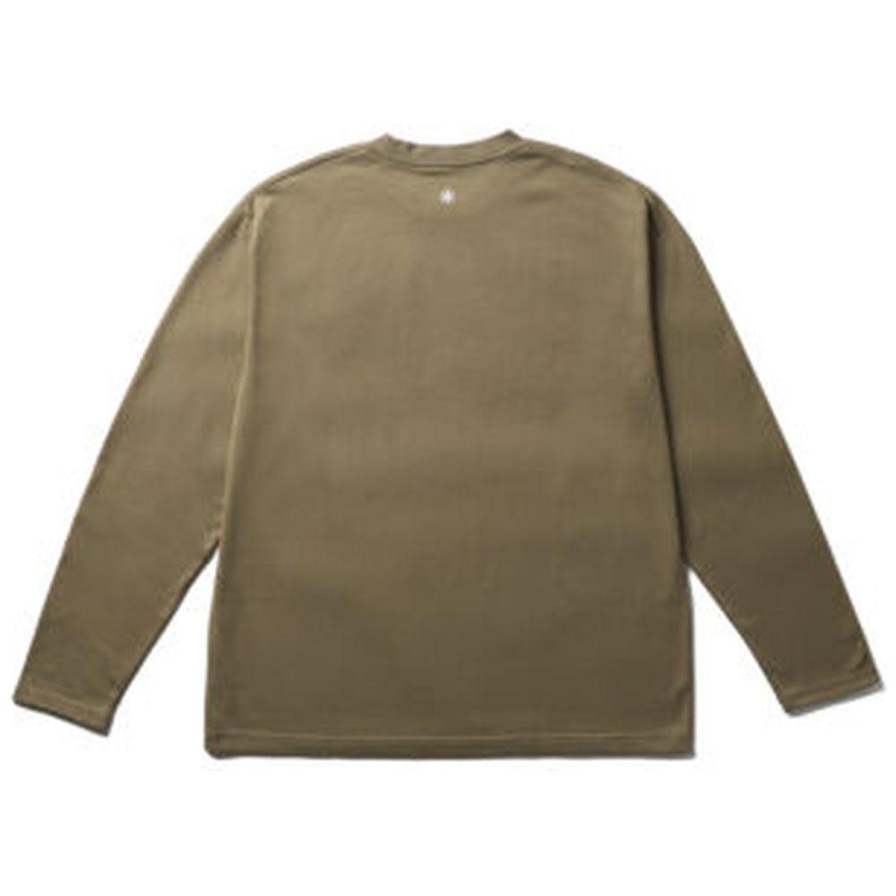 Snow Peak T ShirT New STandard Logo L S T ShirT Dark Beige [L Size]