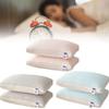 Texture Oval Shaped Ice Silk Pillow Core With Neck Guard Bedroom Bedding Tool