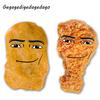 New Gegagedigedagedago Series Plush Toy Doll Soft Chicken Nuggets Pillow for Chirdren Birthday Gifts Creative Room Decoration