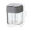 4 In 1 Spice Salt Pepper Shakers Transparent Seasoning Jar Can Pepper Bottle Barbecue Condiment Kitchen Gadgets with Cover