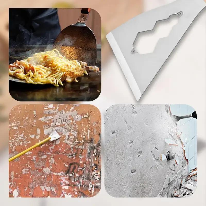 Mehrzweck-Spachtel mit Holzgriff, verdickter Stahl, Spachtel zum Füllen von Gips, Schaber, Handwerkzeug für Wanddekoration, Malwerkzeug