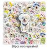 50 Pcs Waterproof Maltese Puppy Angel Stickers for Decoration