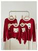 2025 Autumn/Winter Family Cartoon Knitted Sweater for First Birthday - Mother-Daughter Full Moon Outfit