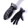 Thin Lace Flower Gloves Sun Protection Summer Mittens Sweet Mesh Hollow Gloves  Driving