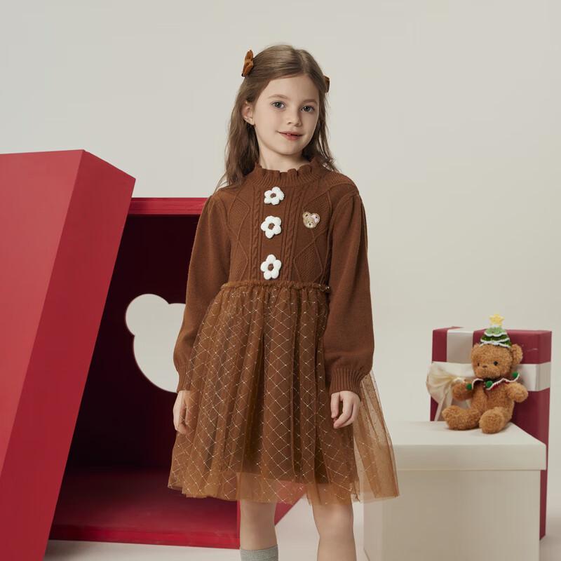 

PawinPaw Girls Cartoon Bear Knitted Dress 160