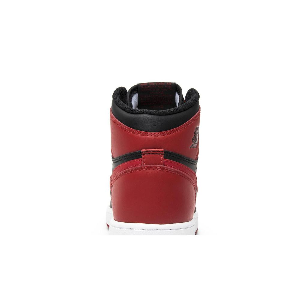 Air Jordan 1 Retro High OG Grade School 'Banned' 2016 (Unisex) Black / Varsity Red-White Kids' Basketball Shoes 575441 001