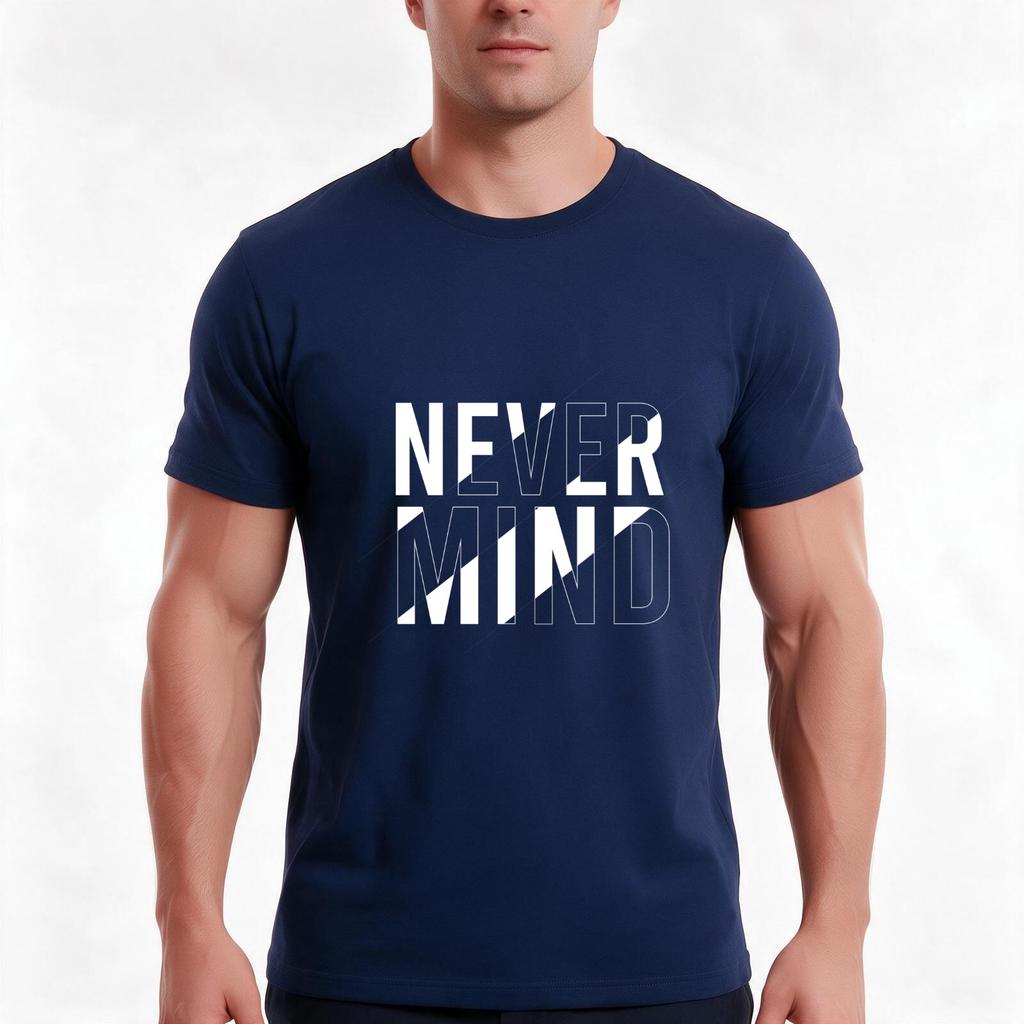 Never Mind Tshirt Summer Casual Cotton Tee Oversized Streetwear Tops Vintage Graphic Print Loose Fit Short Sleeve