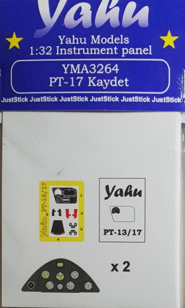 Yahoo Model Stearman Kadet Colored Instrument Panel Plastic Model Parts YMA3264 1/32 PT-17 (for Roden)