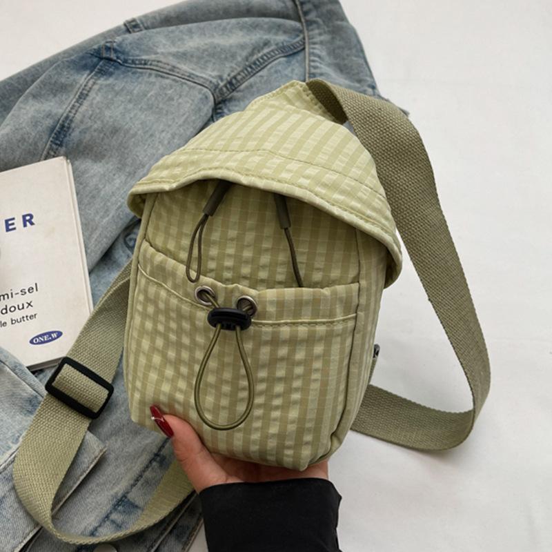 2025 New Niche Design Ins Casual Simple Fashion Shoulder Bag Canvas Mobile Phone Bag Women's Messenger Bag