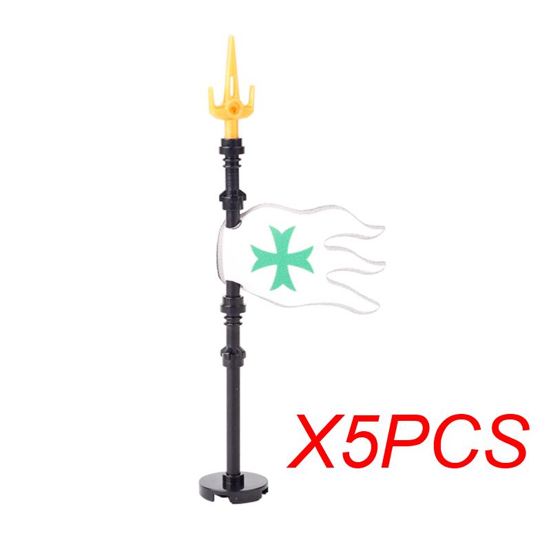 MOC Mittelalter Roter Löwe Schwarzer Adler Burg Soldat Ritter Pferd Reittier Baustein Militärfigur Weste Rüstung Fahne Spielzeug Geschenk