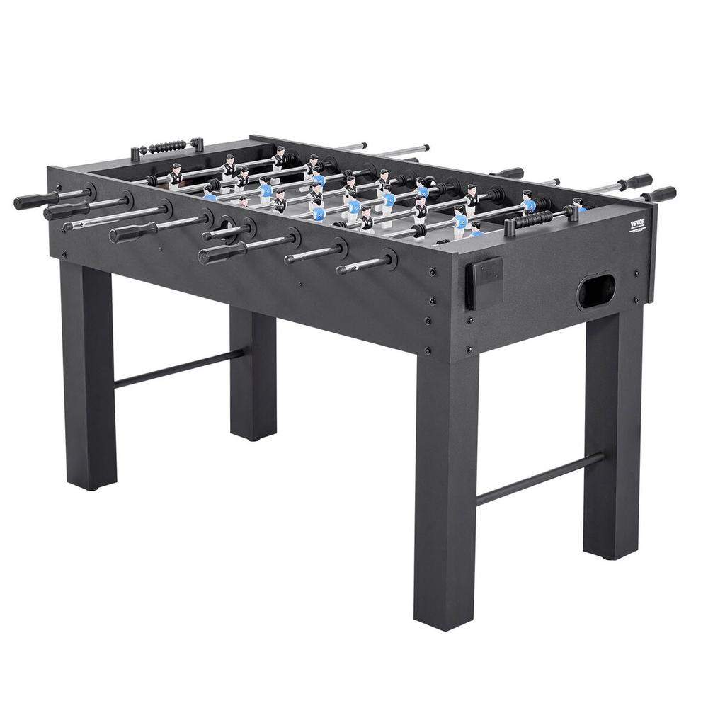 Foosball Table, 137 cm Standard Size Table, Indoor Full Size Foosball Tables for Home, Family, and Game Room, Durable Soccer Set, Includes 4 Balls,