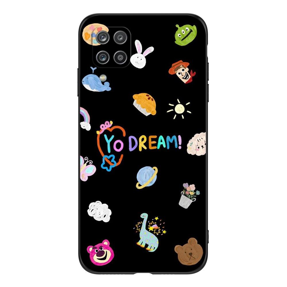 For Samsung A12 M12 Case Phone Cover On Samsung Galaxy SM-A125F M12 M127  Black Tpu Case Cute Funy