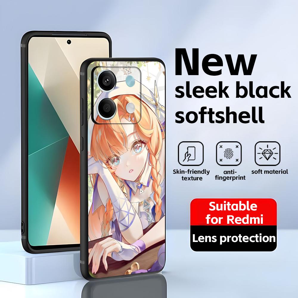 

Wuthering Waves SIGRIKA Phone Case For Redmi Note 14 13 12 11 Pro Plus S 5G 14C A3 Soft Black Phone Cover Redmi Note 11S 4G