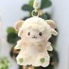 Soft Fluffy Lamb Plush Keychain With Necklace Multi Color Options Perfect For Backpack Decoration Birthday Gifts For Kids Girls