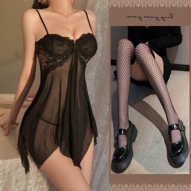 The Violent Consort's Lingerie: Passionate Flirt Nightgown Set for Enhanced Small Busts - Sexy Sleepwear for Women