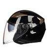 Unisex Safe Head Protection Summer Motorcycle Helmet Double Lens Half Helmet