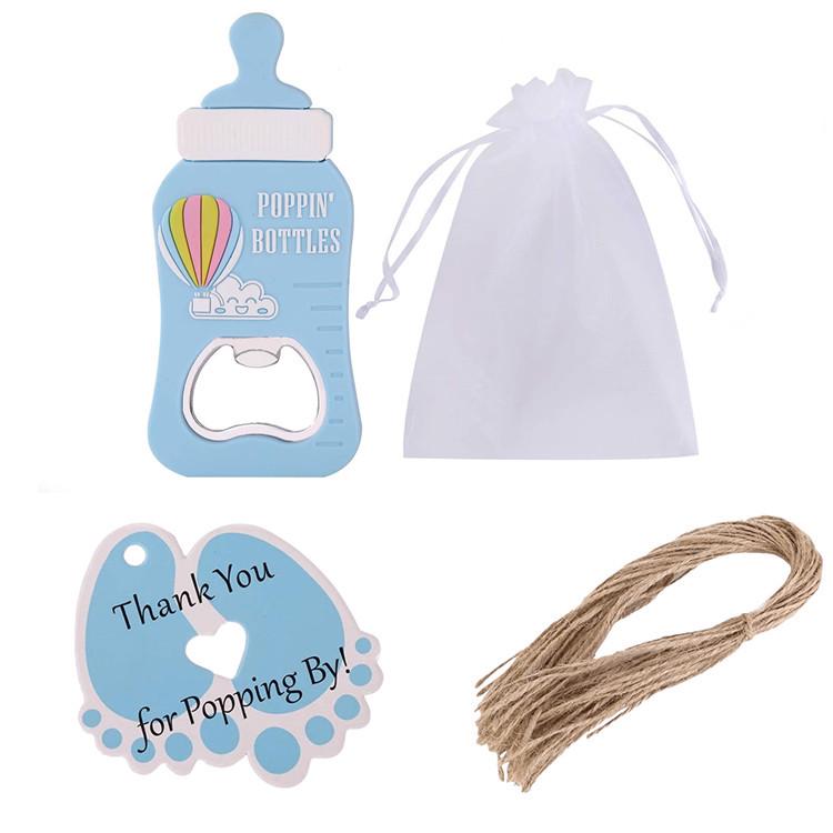 Creative Baby Bottle-Shaped Magnet Bottle Opener for Baby Shower Favors and Gifts