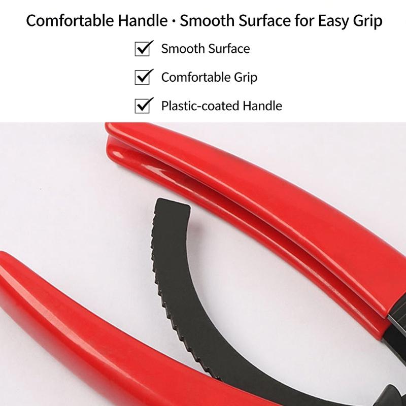 Heavy Duty Hose Clamp Tool Heat Treated 45 Steel Pinch Off Pliers for Durability Auto Mechanics Maintenance Applications