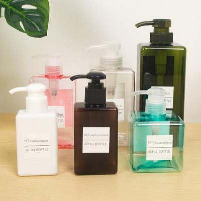 PETG Lotion Bottle for Shampoo & Shower Gel - Refillable Pump Bottle