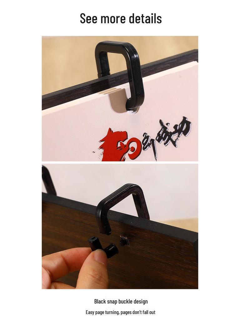 2026 Jahr des Pferdes Holz-Tischkalender: Antiker Stil, Kreatives Einfaches Design, Business Monatsornament mit anpassbarem Logo.