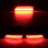 ANGRONG 2x LED Rear Bumper Reflector Signal Tail Stop Brake Light Lamps Red For Lexus GS250 ES350 Toyota Corolla