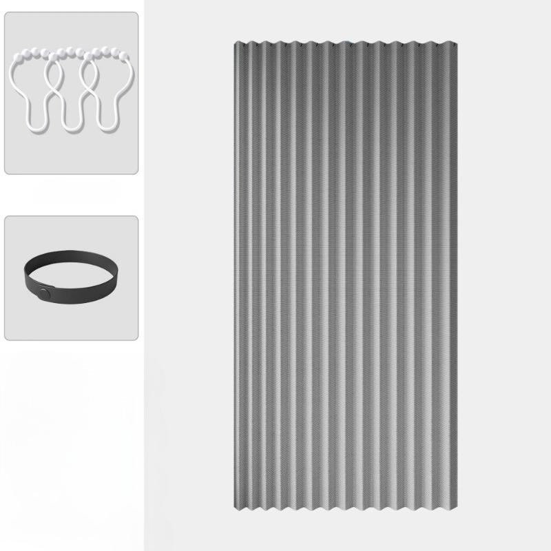 Door Curtain Pleated Door Curtain Folding Door Curtains Accordion for Bedroom Curtain Partitions, Wardrobes, Shoe Cabinets Etc