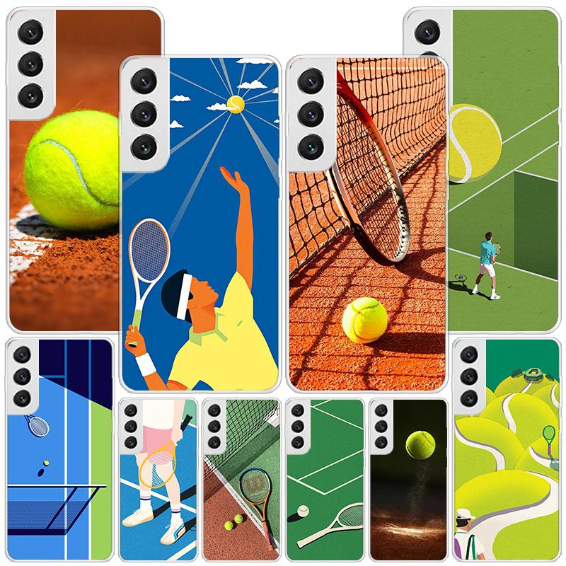Tennis Sport Phnoe Case for Samsung Galaxy S26 S25 Edge S23 S24 Ultra S22 Plus S21 S20 FE Unique Cover Soft Coque Galaxy S25 S23