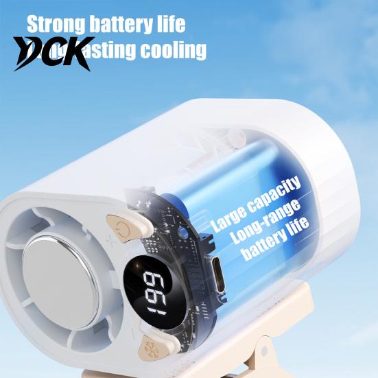 Cooling Fan with Clip Portable Clip-on Fan, LED Display USB Rechargeable 3 Speed Adjustable Personal for Car, Work, Travel, Outdoor