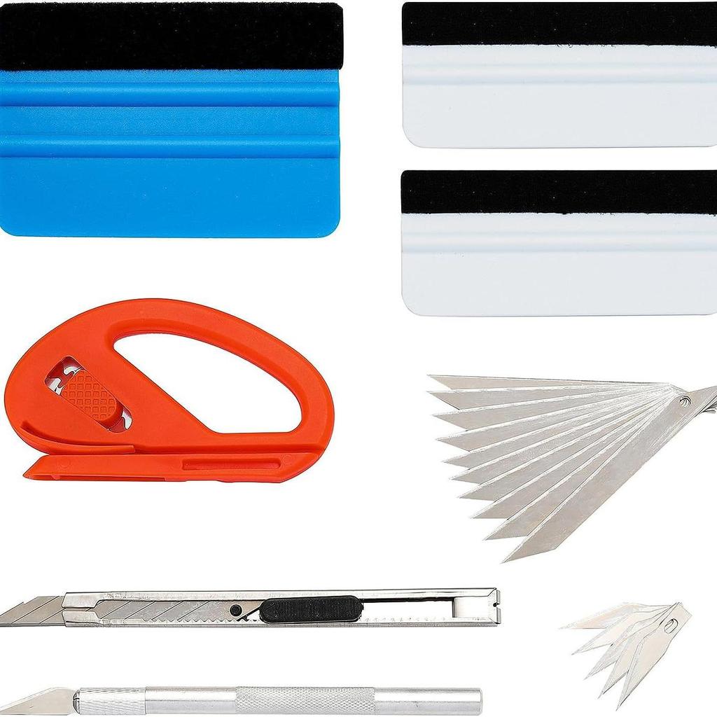 Car Window Sun Film Application Tool Set - Cow Tendon Scraper