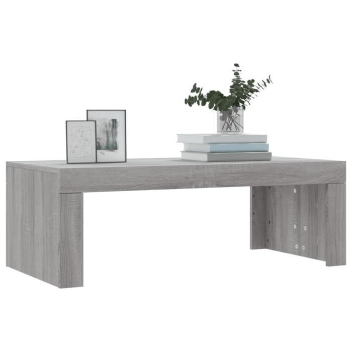 VidaXL Table basse sonoma gris 102x50x36 cm bois d'ingénierie 823372