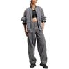 Adidas Originals ADILENIUM LONG SLEEVE TOP Jacket Women's Gray JM9264